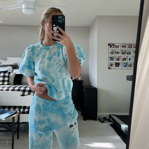 CLARE V Tie Dye Puff Sleeve